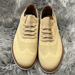 Johnston & Murphy | Holden Knit Wingtip Shoes | Beige | Various Sizes